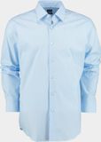 Hugo Boss BOSS Joe regular fit overhemd - popeline - blauw - Strijkvriendelijk - Boordmaat: 41