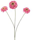 Erutan avon Zinnia elegans spray pink 60 cm kunstbloem