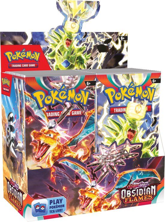 Pokémon Scarlet & Violet Obsidian Flames Booster Display - 36 Booster Packs - English Version