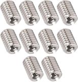 OEM ZenithVibe Complete Set van 10 Stuks Draad Reducerende Moeren Reparatieset, M5 x 0.8mm en M8 x 1.25mm, Roestvrij staal, Zilver