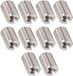 OEM ZenithVibe Complete Set van 10 Stuks Draad Reducerende Moeren Reparatieset, M5 x 0.8mm en M8 x 1.25mm, Roestvrij staal, Zilver