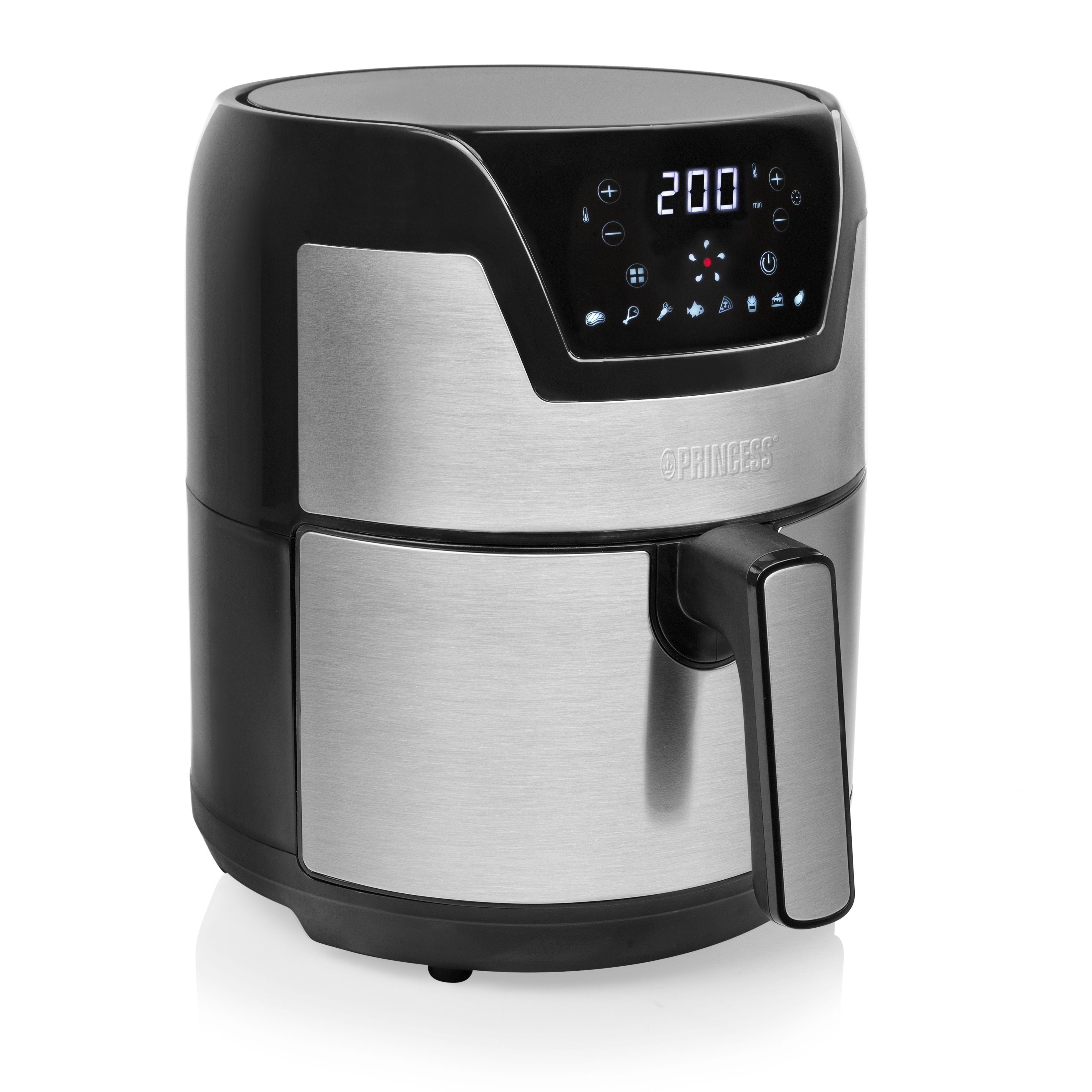 Princess 182026 Digitale Aerofryer XXL - Heteluchtfriteuse - 4.5L - 1500W - Zilver