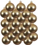 Decoris Kaemingk B.V. 24x Gouden glazen kerstballen 6 cm - Mat