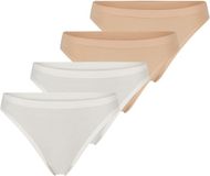 sloggi Dames Tanga 4 Pack GO Sense Crème/Beige Maat S