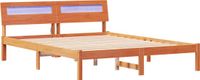 vidaXL Bedframe bruin 140 x 200 cm Massief Grenenhout