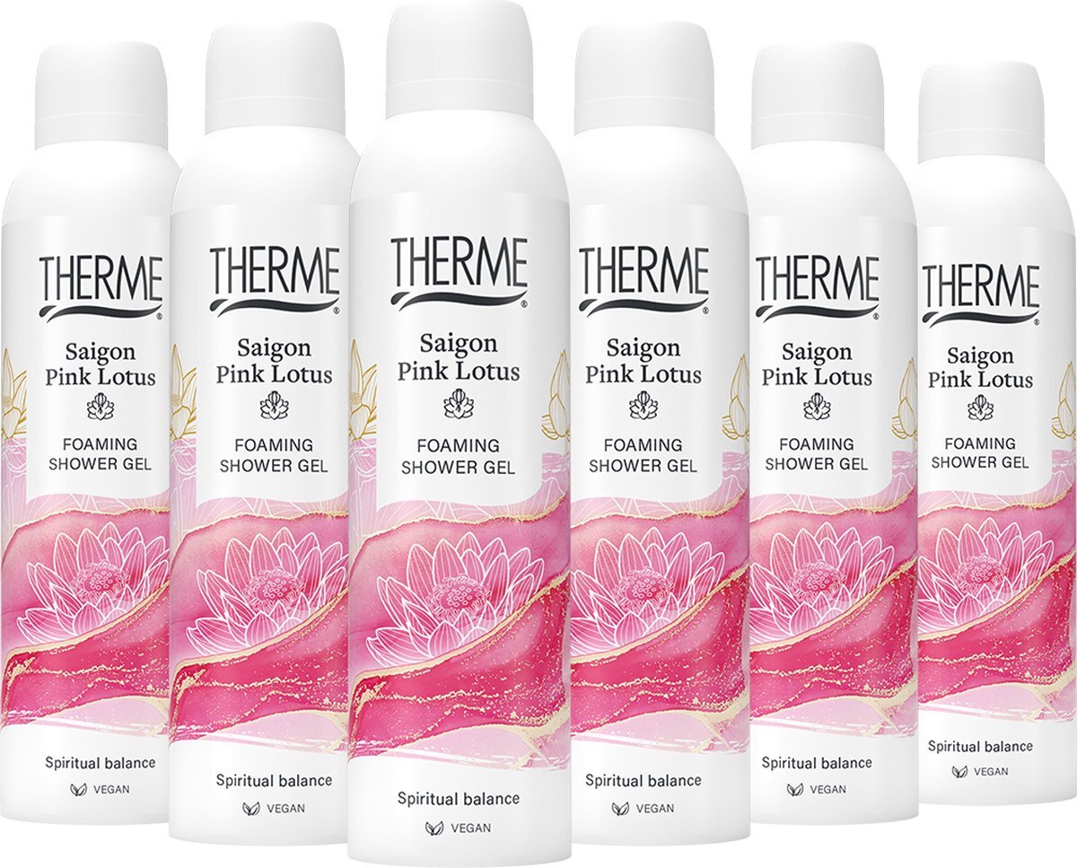 Therme Anti-Transpirant Saigon Pink Lotus - 6 x 150 ml - Voordeelverpakking