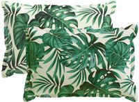 vidaXL - Kussensloop - 2 st - HOUTEN Bladpatroon - 50 x 75 cm - Polyester