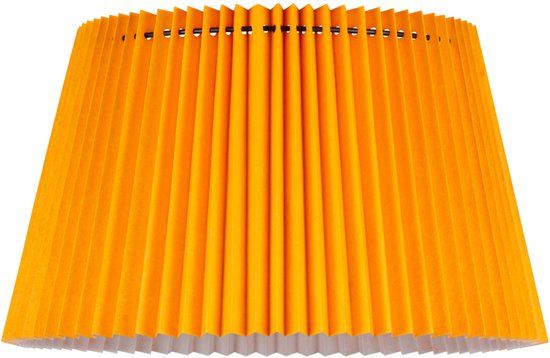 Home Sweet Home Papieren Gevouwen Lampenkap - Conisch - Oranje - ø40 x 24 cm - E27 fitting