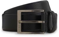 BOSS Leren riem Elloy Sz35 Belt W105 Black zwart