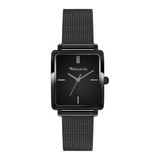 Tamaris Analoog kwartshorloge voor dames, met roestvrij stalen armband TT-0186-MQ, zwart