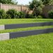 vidaXL Profil de jardin pour couverture, 10 pièces, 100 x 10 x 15 cm, acier, anthracite