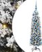 vidaXL Kunstkerstboom Groen 150 cm PVC en Staal en Kunststof