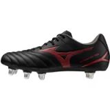 Mizuno MONARCIDA NEO III RUGBY SI Rugbyschoenen Zwart/MORELIA 40th Rood Dames/Heren Maat 42