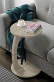 Zeo Wood Bijzettafel Travertin Kleur