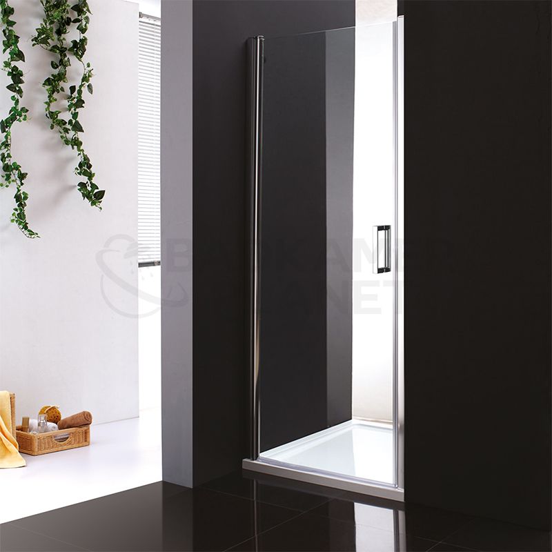 Badkamerplanet Douchedeur met profiel Chroom 80x200 cm