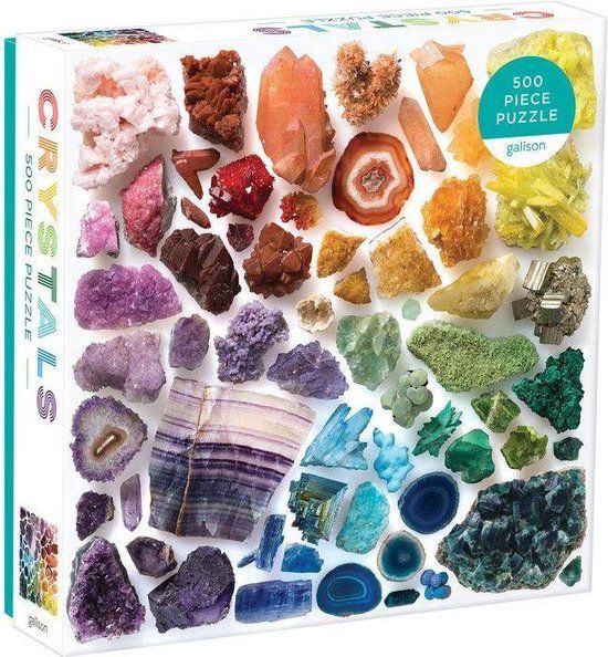 Galison Rainbow Crystals 500 Piece Puzzle