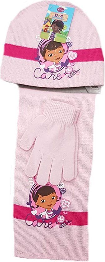 Doc McStuffins Winterset - Share The Love - Roze - 52 cm