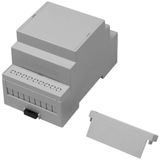 RS PRO Elektronische behuizing, 53,4 x 90 x 58 mm, Geh.Mat. polycarbonaat, behuizing sokkel, lichtgrijs, open boven