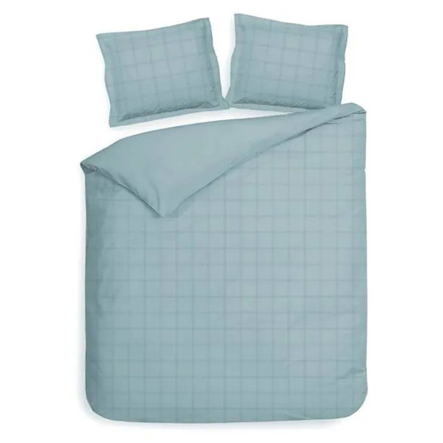 Heckett & Lane Diamante Dekbedovertrek - Sphere Blauw - Lits-Jumeaux XL 260x200/220 cm