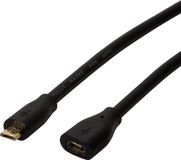 LogiLink CU0124 USB 2.0 3 m Micro-USB B Zwart