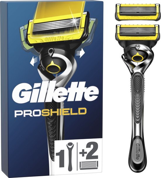 Gillette ProShield - Scheersysteem - Voor Mannen - 1 Gillette Scheersysteem - 2 Navulmesjes