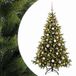 vidaXL Kunstkerstboom met kerstbal 180 cm 300 LED's Warmwit