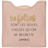 Toga Draeger Les Folies est spiegel - ronde zakspiegel om overal mee naartoe te nemen - ideaal cadeau voor verjaardag, alle gelegenheden - afmetingen 8,5 cm x 8 cm 76005937 Small