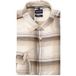 OLYMP Casual Regular Fit Chemise écru, à carreaux