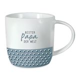 Grafik-Werkstatt Koffiemok van porselein met Duits opschrift "Bester Papa der Welt", 300 ml