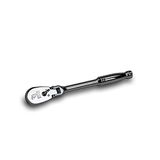 Capri Tools 1/4-inch schijf laag profiel flex-head ratel, echte 72-tanden, 5-graden zwenkboog, 180-graden flex-head (CP12100FX)