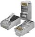 Qoltec RJ45 Pass Through - Ethernet Adapter - Cat6 FTP - Vergulde Stiften - 100 Stuks