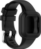 By Qubix Qubix - Siliconen one color bandje - Zwart - Geschikt voor Garmin Vivofit Junior 3
