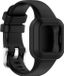 By Qubix Qubix - Siliconen one color bandje - Zwart - Geschikt voor Garmin Vivofit Junior 3