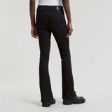 G-Star 3301 Flare Wmn Dames Jeans W28 x L28 Katoen Polyester Elastaan High Waist Knopen Casual