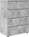 vidaXL Armoires - 80 x 48 x 105 cm - Bois traité - Gris béton
