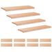 vidaXL Trapmatten 12 st Naturel 90 x 30 x 2 cm Massief beukenhout