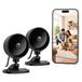 WOLFANG Wifi Binnencamera 1080P, Beveiligingscamera Binnen met Nachtzicht, Bewegingsdetectie, Tweerichtingsaudio, Compatibel met Alexa & Google Home, Alleen 2,4 GHz Wifi, 2 Stuks