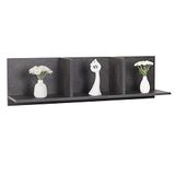 Wandplank RICOO Wandplank 106 x 30 x 22 cm Hangende plank betonlook grijs – WM014-BG