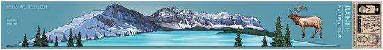 Hydrascape - Banff National Park - No Color - OS - Stickers