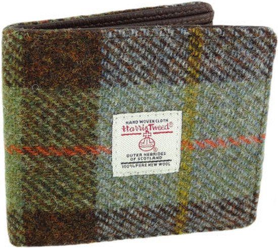 Heren Portemonnee Mull MacLeod - Harris Tweed - Glen Appin of Scotland - Ritsportemonnee - Leer - Unisex