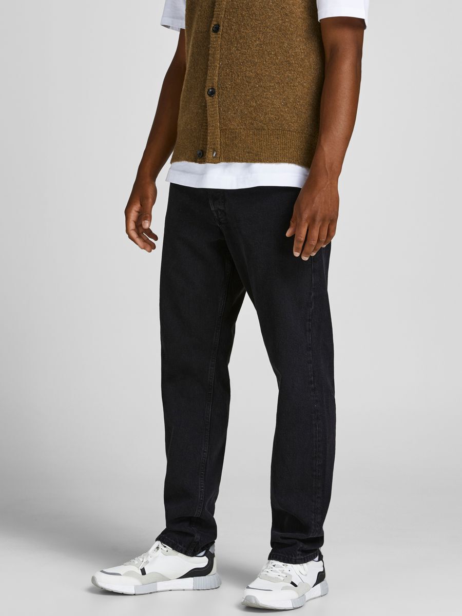 Jack & Jones JJICHRIS JJCOOPER Black Denim Jeans - Black - Size 32