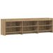 Maison Exclusive Meuble TV exclusif - Dimensions : 168 x 33 x 47 cm - Matériau : panneau de particules imitation chêne artisanal