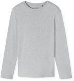 Schiesser Heren Mix + Relax O-hals Pyjamashirt Longsleeve Grijs XXL