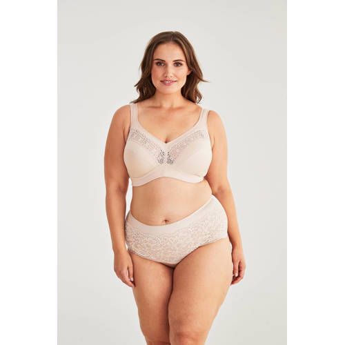Swegmark Cotton Stars Beige Non-Padded Non-Wired Bra
