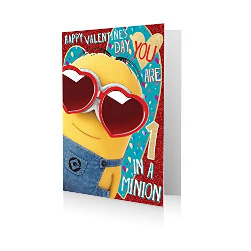 Verachtelijke Me Valentijnsdag kaart, je bent 1 in een Minion
