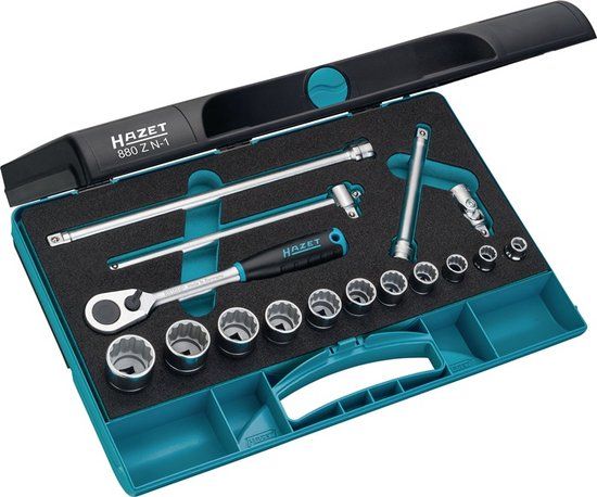 HAZET 880Zn-1 Dopsleutelset - 16 delig - 3/8 inch