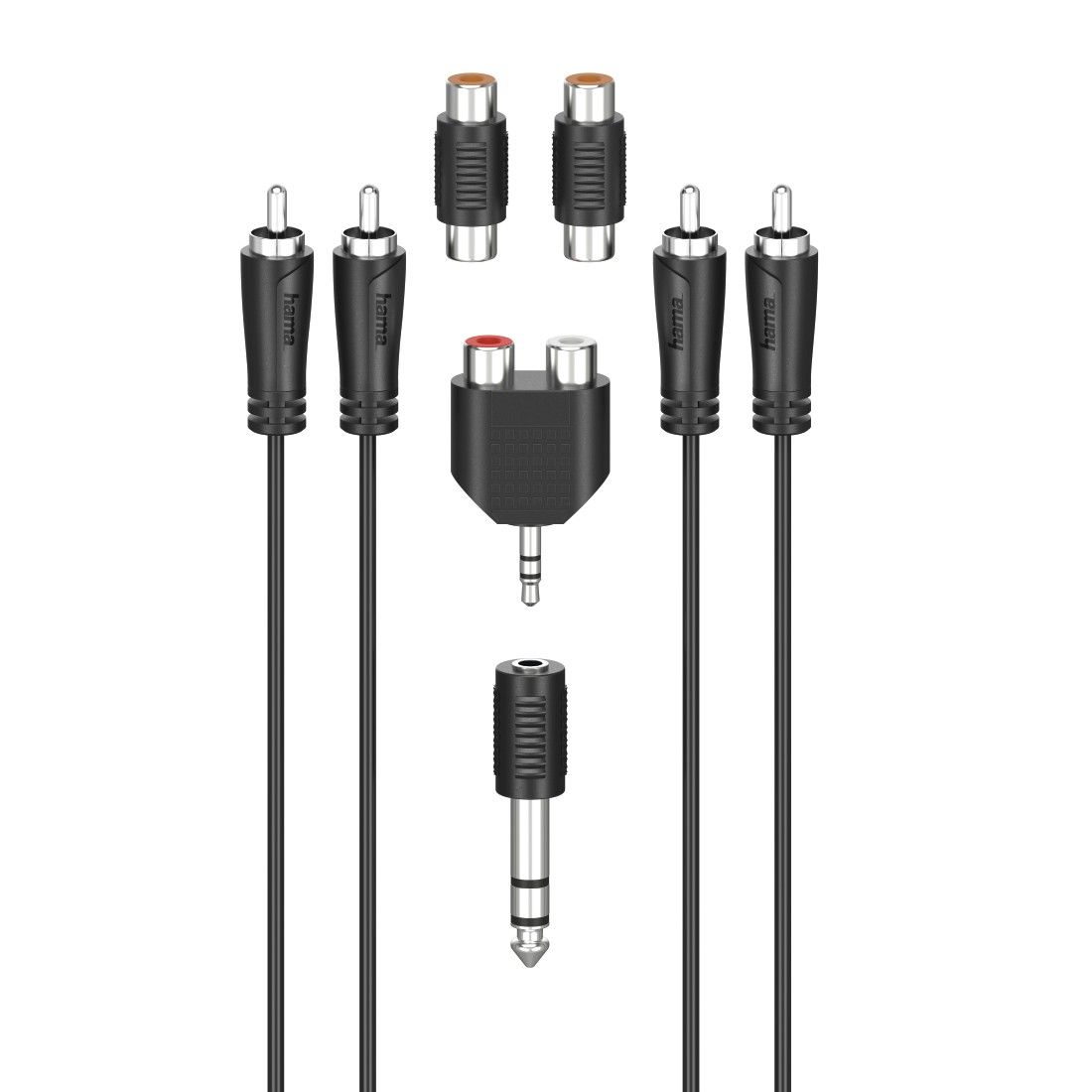 Hama 00205175 Audio Kabel - 2 x RCA - 2.5 m - Zwart