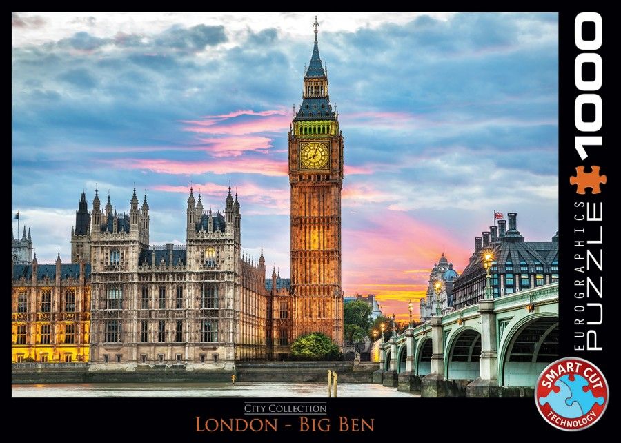 Eurographics London Big Ben Puzzel (1000 stukjes) - 0628136607643
