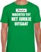 Bellatio Decorations Shoppartners Bv Kerst is: wachten tot het jurkje uitgaat Kerstshirt / Kerst t-shirt groen voor heren - Kerstkleding / Christmas outfit S