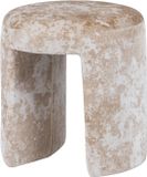 WOOOD Charlie Fauteuil Tissu Tissé - Beige - 47x45x45